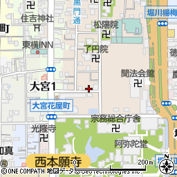 京都府京都市下京区柿本町607周辺の地図