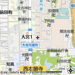 京都府京都市下京区柿本町595-25周辺の地図