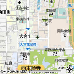 京都府京都市下京区柿本町595-129周辺の地図