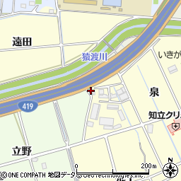 愛知県知立市八ツ田町馬場周辺の地図