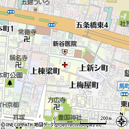 京都府京都市東山区下新シ町周辺の地図