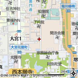 京都府京都市下京区柿本町606-1周辺の地図