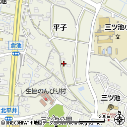 愛知県東海市加木屋町平子28-1周辺の地図