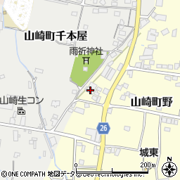 兵庫県宍粟市山崎町野405周辺の地図