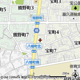 セブンイレブン刈谷宝町店周辺の地図