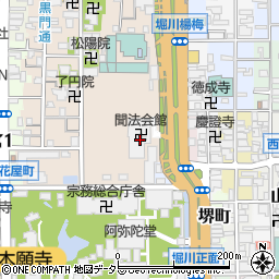 本願寺聞法会館周辺の地図