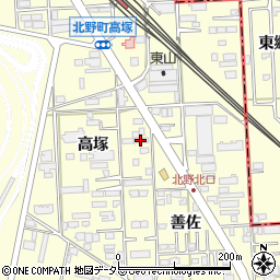 高塚ハイツＢ周辺の地図
