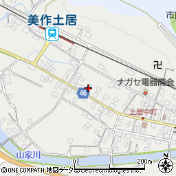 岡山県美作市土居325周辺の地図