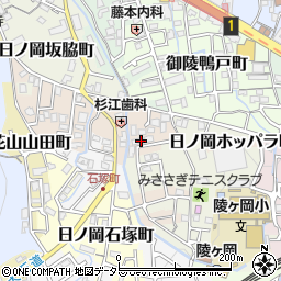 京都府京都市山科区日ノ岡ホッパラ町49-2周辺の地図