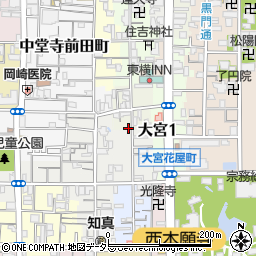 京都府京都市下京区丹波街道町302-5周辺の地図