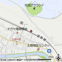 岡山県美作市土居3165周辺の地図