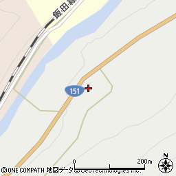 愛知県新城市名号井戸久保周辺の地図
