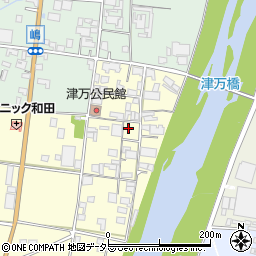 兵庫県西脇市津万周辺の地図