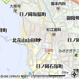 京都府京都市山科区日ノ岡ホッパラ町26周辺の地図