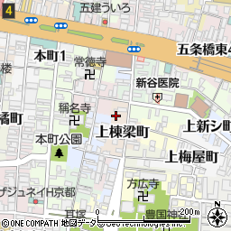 京都府京都市東山区上棟梁町周辺の地図