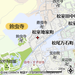 京都府京都市西京区松室地家町周辺の地図