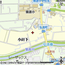 愛知県知立市弘法町小針下周辺の地図
