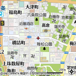 京都府京都市下京区升屋町周辺の地図