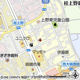 京都府京都市西京区桂上野東町208周辺の地図