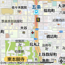 ホテルカンラ京都周辺の地図