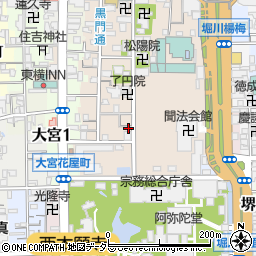 京都府京都市下京区柿本町595-81周辺の地図