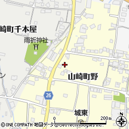 兵庫県宍粟市山崎町野267周辺の地図