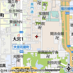 京都府京都市下京区柿本町595-87周辺の地図