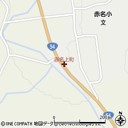 赤名上町周辺の地図