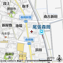 愛知県知多郡東浦町森岡前田9周辺の地図