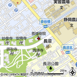 菩提樹院周辺の地図