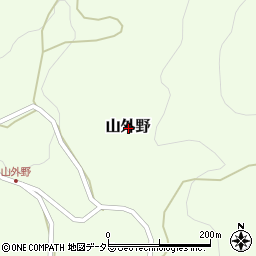岡山県美作市山外野周辺の地図