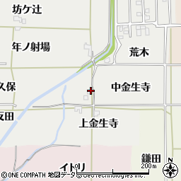 京都府亀岡市曽我部町犬飼中金生寺周辺の地図