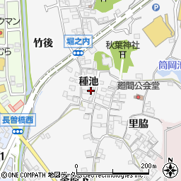 愛知県知多市八幡種池周辺の地図