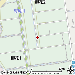 愛知県知多市柳花周辺の地図