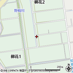 愛知県知多市柳花周辺の地図