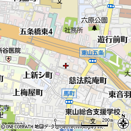 京都府京都市東山区鐘鋳町561-8周辺の地図