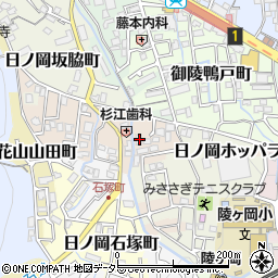 京都府京都市山科区日ノ岡ホッパラ町47-1周辺の地図
