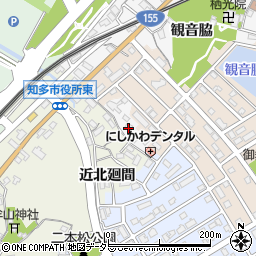 愛知県知多市八幡北廻間周辺の地図