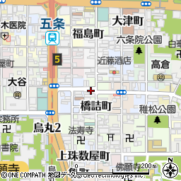 京都府京都市下京区橋詰町周辺の地図
