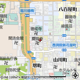 京都府京都市下京区西若松町273周辺の地図