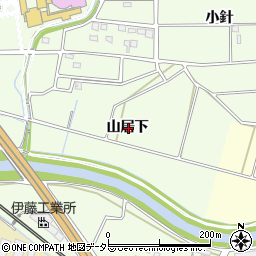愛知県知立市上重原町山居下周辺の地図