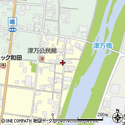 津万公民館周辺の地図