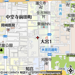 京都府京都市下京区丹波街道町302-1周辺の地図