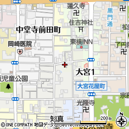 京都府京都市下京区丹波街道町302周辺の地図