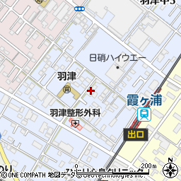 三重県四日市市羽津中周辺の地図