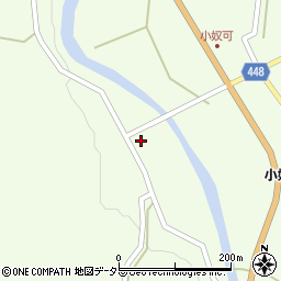 広島県庄原市東城町小奴可1626-2周辺の地図