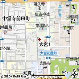 京都府京都市下京区丹波街道町312周辺の地図