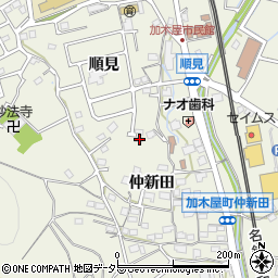 愛知県東海市加木屋町仲新田14-8周辺の地図