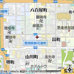 京都府京都市下京区東側町523周辺の地図