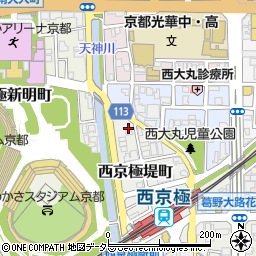 京都府京都市右京区西京極堤町3周辺の地図